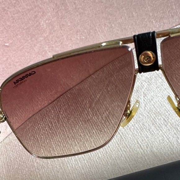 Carrera Men's/Womens Sunglasses with Gold Frame and Brown Lenses - Picture 3 of 8